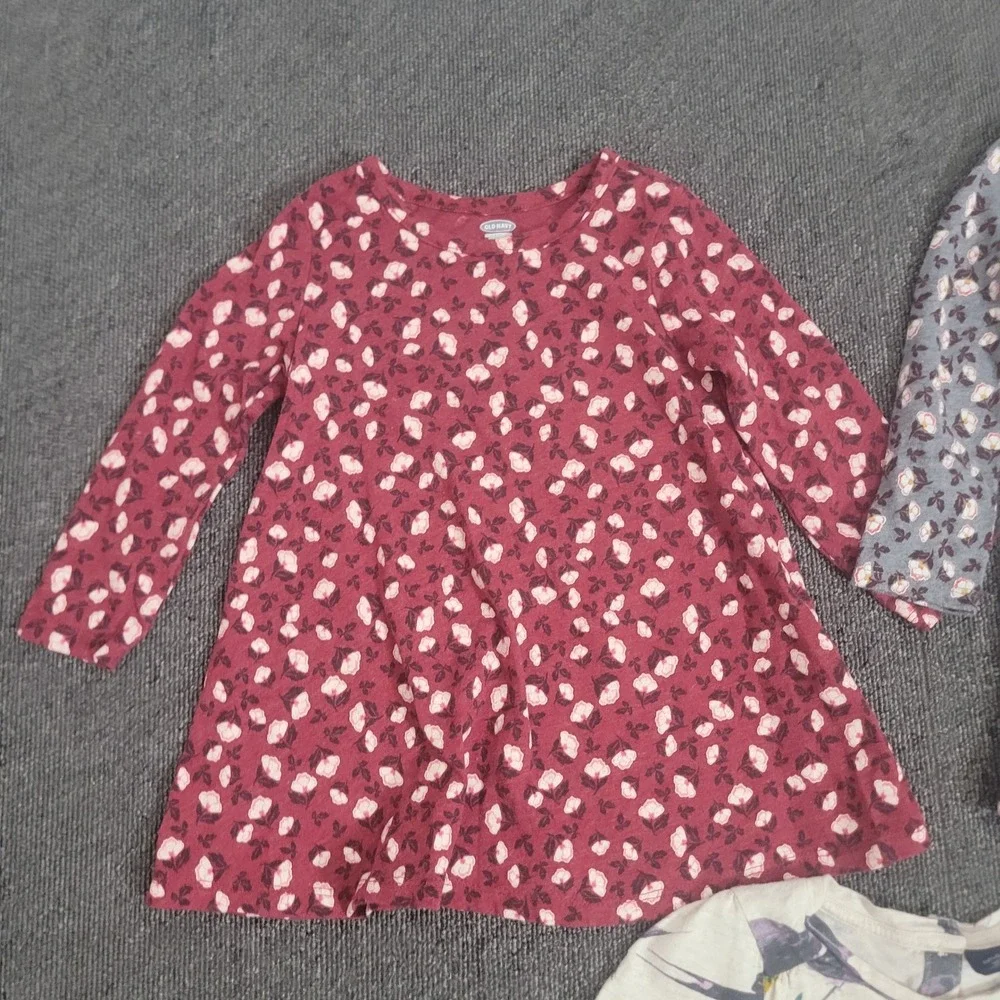 Old Navy babyGap 18-24M Dress Lot Toddler Girl Floral Bird Long Sleeve 3pc